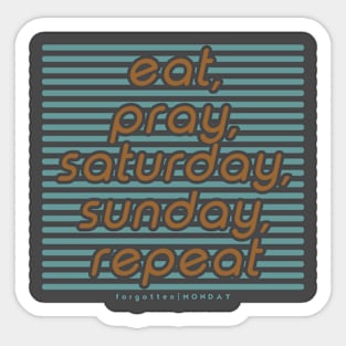 Weekend Repeat Sticker